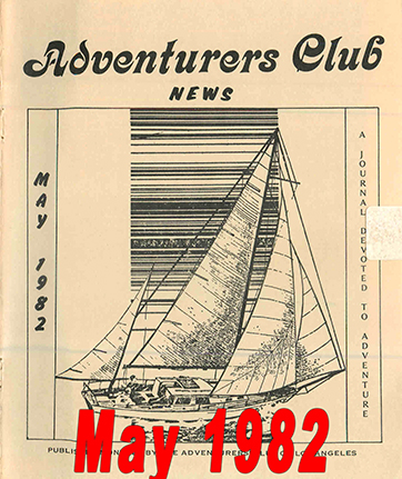 May 1982 Adventurers Club News Cover